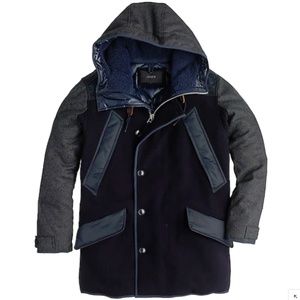 J CREW Burbridge Mixed Media Parka